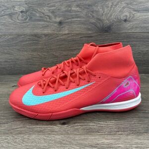 Nike Zoom Superly IC Indoor Soccer Cleats Red Teal Men's US 11 FQ8332 800
